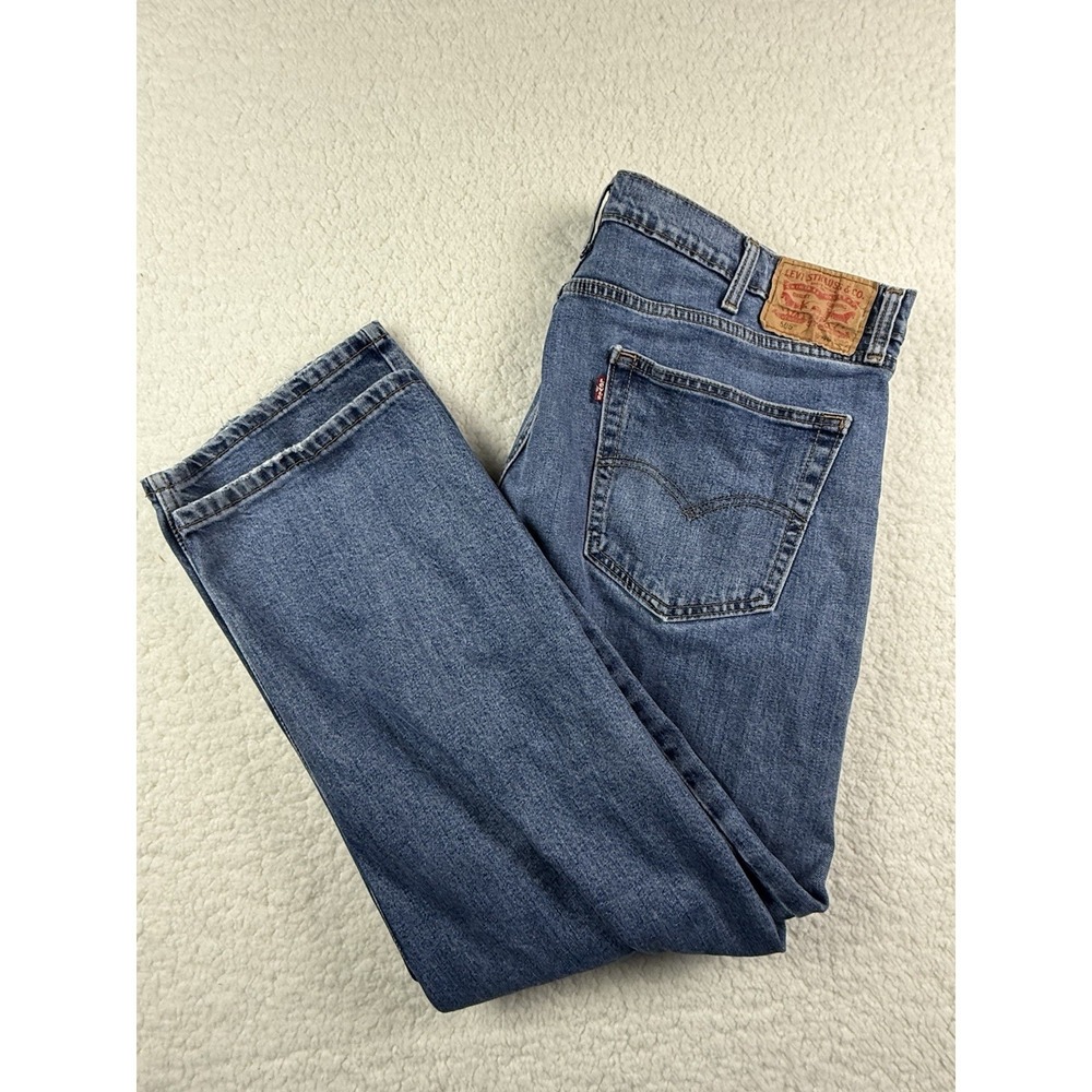 Mens's Levis 505 Regular Fit Jeans, Size 34 x 32 - Blue